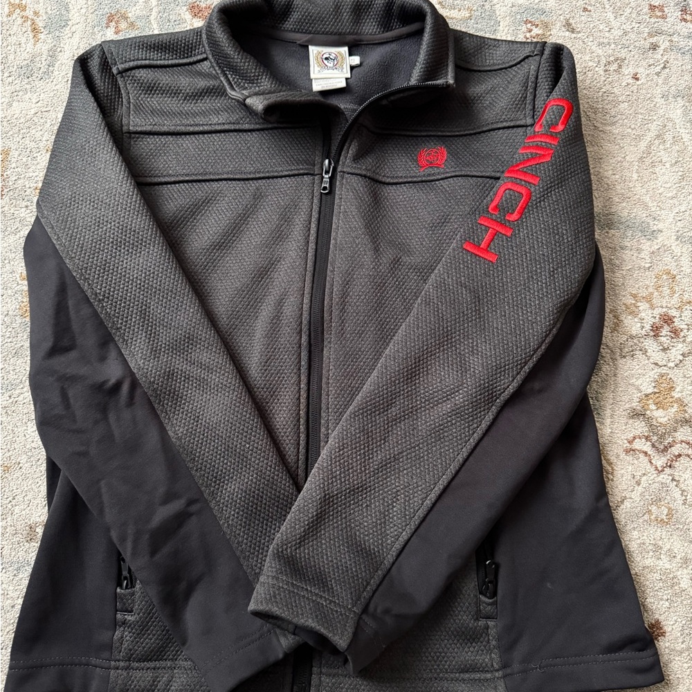 Cinch Boys Black Jacket with Red Accents